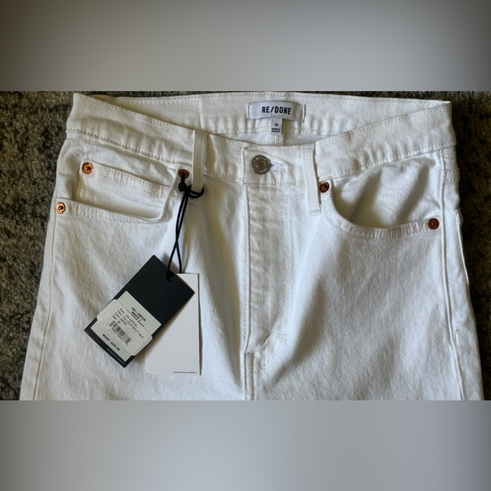 NWT RE/DONE 70s Bootcut Jeans White Size: 28 or Women's 6 - Picture 8 of 8